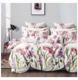 Cumpara ieftin Lenjerie pat dublu,bumbac finet,6 piese,cearceaf normal 220x240cm, cearceaf pilota 200x220cm, 2 fete de perna 50x70, 2 fete de perna 70x70-A1059