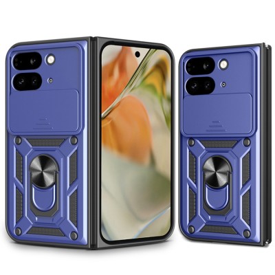 Husa Google Pixel 9 Pro Fold protectie camera Techsuit CamShield Series, albastru foto