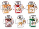 Set 6 lumanari parfumate Craciun aroma multiarome cm 7 x 5 x 8,5 H