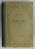 OEUVRES de VIRGILE , TEXT IN LIMBA LATINA CU NOTE SI EXPLICATII IN LIMBA FRANCEZA , 1920
