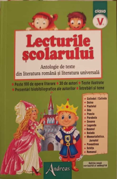 LECTURILE SCOLARULUI CLASA A V-A-IVONA DUMITRU-246540