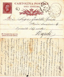 Italy 1879 Postal History Rare Old postcard postal stationery Napoli D.418