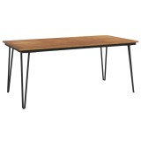 Cumpara ieftin Masa gradina picioare forma ac de par 180x90x75 cm, lemn acacia