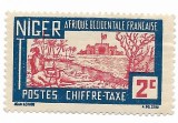 Nigerul Francez - Timbru taxe postale, 1927 - 2 C, neobliterat