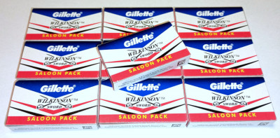 Lot 110 lame ras barbierit clasic Gillette Wilkinson Sword (wet shaving) foto