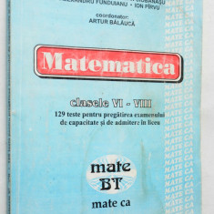 Matematica pentru clasele VI - VIII teste 1997