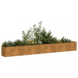 vidaXL Jardinieră Rusty 360x40x40 cm Oțel rezistent la intemperii
