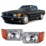 Set de faruri cu LWR dreapta + stanga, potrivit pentru Mercedes SL R107 SLC C107 Performance AutoTuning