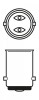 BOSCH 1 987 301 055 Longlife Daytime BL Bec, semnalizator