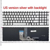 Tastatura Laptop, HP, Envy 15-EE, 15-ED, 15M-EE, 15M-ED, 15T-ED, TPN-C148, TPN-C149, V192102AS1, iluminata, argintie, layout US