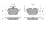 BOSCH 0 986 460 083 set placute frana,frana disc
