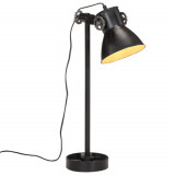 VidaXL Lampă de birou, negru, 15x15x55 cm, 25 W, E27