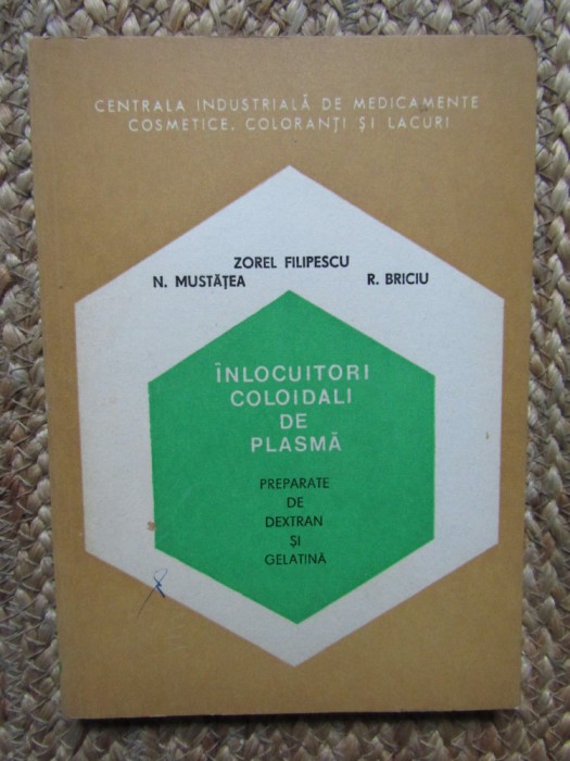 Inlocuitori coloidali de plasma -Zorel Filipescu anul 1978