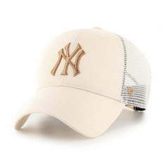 47brand șapcă MLB New York Yankees culoarea bej, cu imprimeu B-BRANS17CTP-NTE