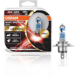 SET 2 BECURI 12V H4 60/55 W NIGHT BREAKER +200, OSRAM