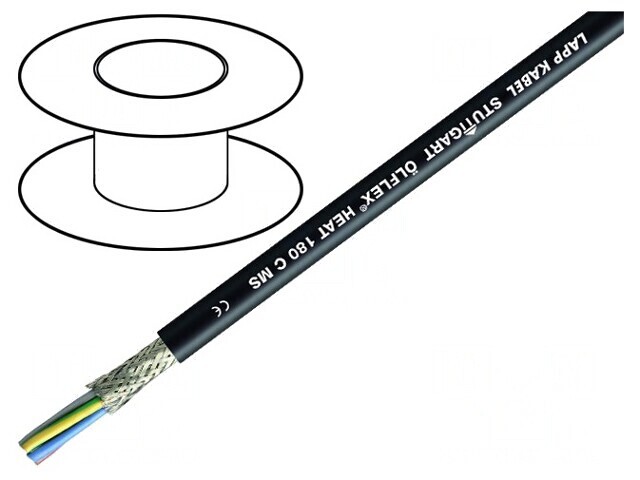 Cablu &Ouml;LFLEX HEAT 180 C MS 4G4mm2 Silicon Negru