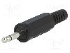 Conector jack, Jack 2,5mm, 2 contacte, tata, LUMBERG - KLS 1 SCHWARZ