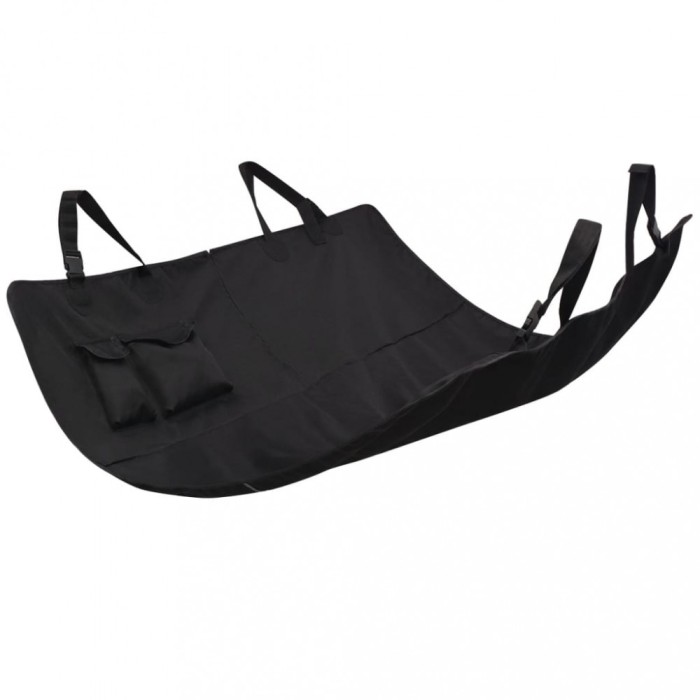 Husa scaun auto spate pentru animale, negru, 148x142 cm