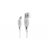 Dudao Cablu de date și &icirc;ncărcare Micro USB 2.4A 1m - alb
