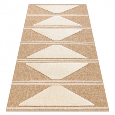 SPARK 0698A covor bej / cremă - Geometric, Triunghiurile, sisal, structural, 200x290 cm foto