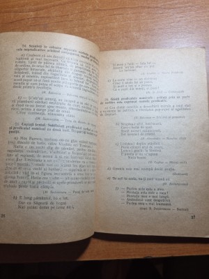 culegere de exercitii gramaticale - din anul 1953 foto