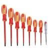 Set 8 Surubelnite Electrician TROY, Izolate 1000V, CrV + Tester Tensiune