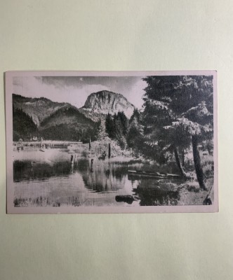 Carte poștală Lacul Roșu -Vedere spre Suhard RPR foto
