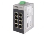 Switch Ethernet Neadministrabil 8 Porturi RJ45 9-32VDC