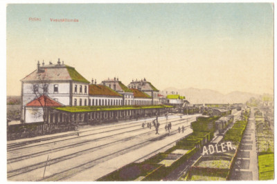 2519 - SIMERIA, Hunedoara, Railway Station, Romania - old postcard - unused foto