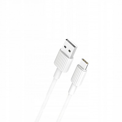 Cablu Date si Incarcare USB-A - USB-C XO Design NB156, 60W, 1m, Alb foto