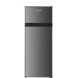 Frigider cu doua usi Heinner HF-HM2206INVXD, 206 l, Clasa D, Lumina LED, 3 rafturi din sticla, Inox