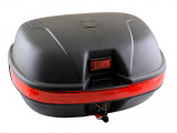 Cutie Portbagaj Moto Revo 48 Litri Negru 40x56x27 cm, Sistem Demontare Rapida, Catadioptru