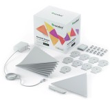 Cumpara ieftin Kit 9 Panouri luminoase Nanoleaf Shapes Triangles, Iluminare LED RGBW, Senzor muzica, Flux luminos total 720 lumeni SmartElectro IntelligentHouse