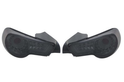 Set stopuri, lampa spate SUBARU BRZ, 06.2012-12.2020; TOYOTA GT-86, 06.2012-06.2021, partea stanga, dynamic indicator; LED; crom, fumuriu; TUNING, foto