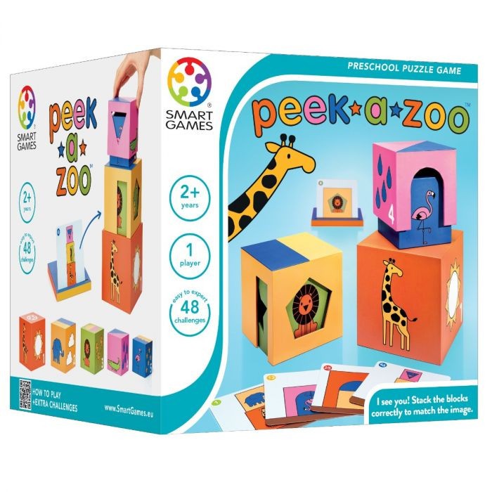 Joc de societate - Peek-a-zoo De-a v-ati ascunselea cu animalele de la Zoo.