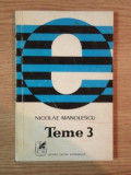 TEME 3 de NICOLAE MANOLESCU , 1978