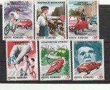 ROMANIA 1987 LP 1192 CIRCULATIA RUTIERA SERIE MNH NESTAMPILATA