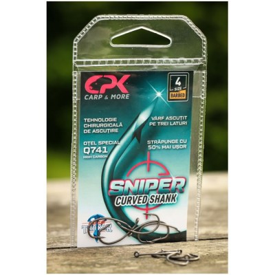 Carlige CPK Sniper Curved Shank Nr.2, 10buc/plic foto
