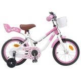 vidaXL Bicicletă pentru Copii 12 Inci pentru 2-4 ani Roz deschis 42009607