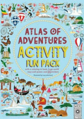 Atlas of Adventures Activity Fun Pack: With a Coloring-In Book, Huge World Map Wall Poster, and 50 Stickers, Paperback/Lucy Letherland foto