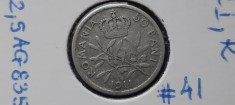 50 BANI 1911, argint foto