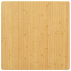 vidaXL Blat de masă, 80x80x2,5 cm, bambus