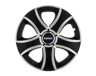 Set 4 capace roti Bis Gri-Negru R16 pentru gama auto Volvo foto