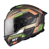 Cumpara ieftin Casca modulabila MT Atom 2 SV Bast A6 military (maro/verde mat) (ochelari soare integrati), MT Helmets
