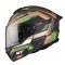 Casca modulabila MT Atom 2 SV Bast A6 military (maro/verde mat) (ochelari soare integrati)