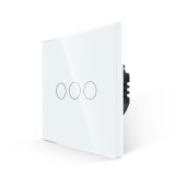 Cumpara ieftin Intrerupator Triplu cu Touch din Sticla LUXION, 500W SmartElectro IntelligentHouse