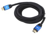 Cablu HDMI 2.0 textil 3m negru