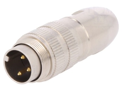 Conector M16 drept, 3 pini, IP68 foto