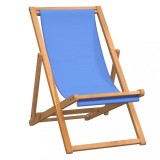 VidaXL Scaun de exterior, albastru, 56 x 105 x 96 cm, lemn de tec