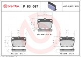 BREMBO P 83 057 PRIME LINE set placute frana,frana disc